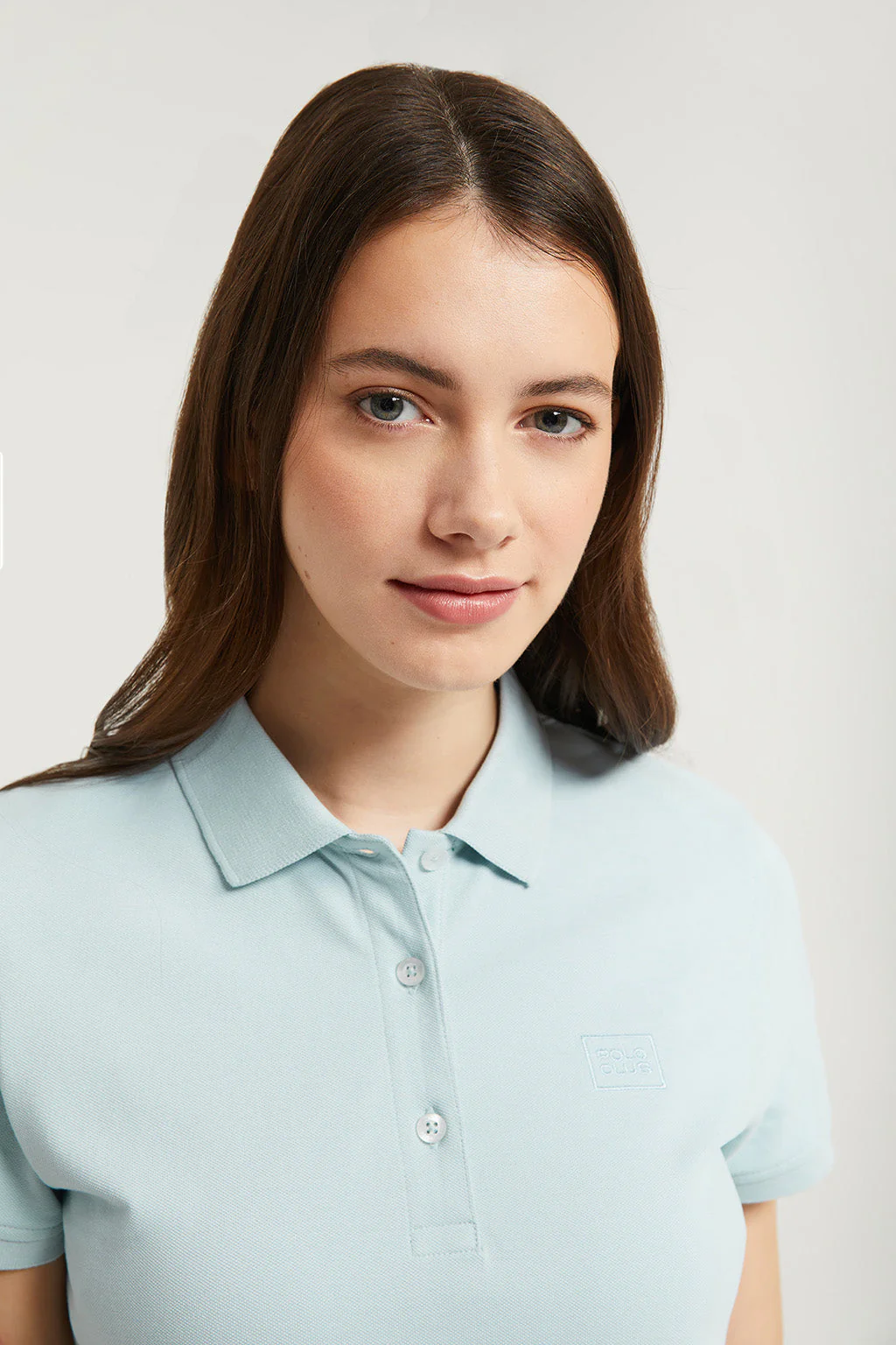 Sky-blue short-sleeve pique polo shirt with Polo Club logo - Image 4