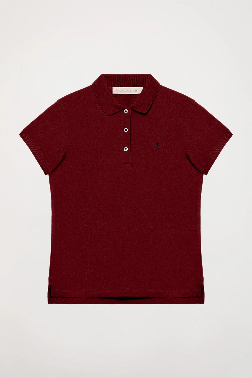 Maroon short-sleeve pique polo shirt with Rigby Go logo - Image 7