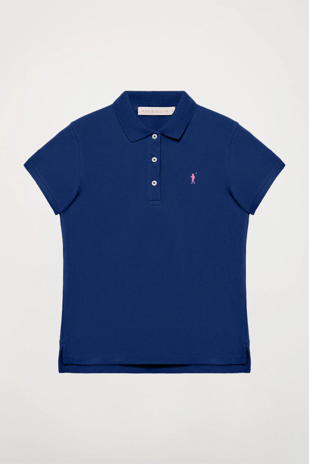 Royal-blue short-sleeve pique polo shirt with Rigby Go logo - Image 8