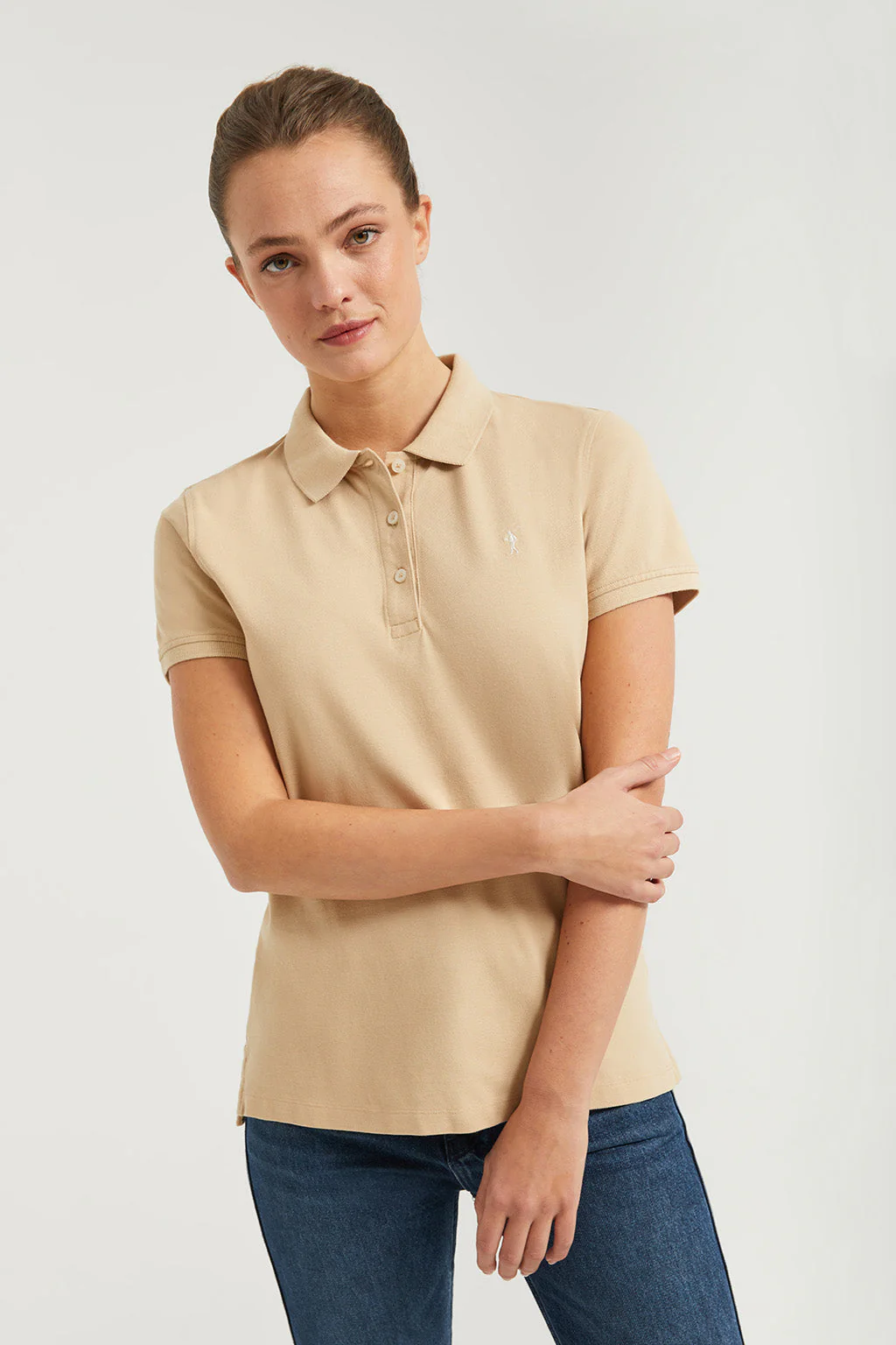 Sandy short-sleeve pique polo shirt with Rigby Go logo - Image 2