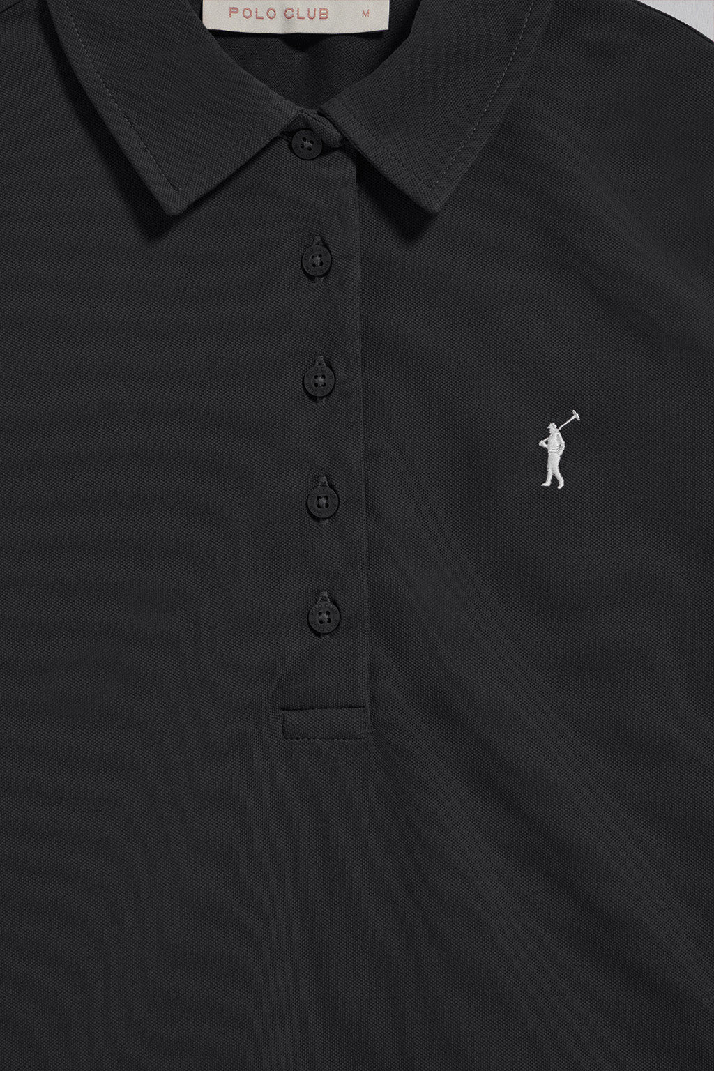 Black five-button polo shirt Pereira with Rigby Go embroidery - Image 6