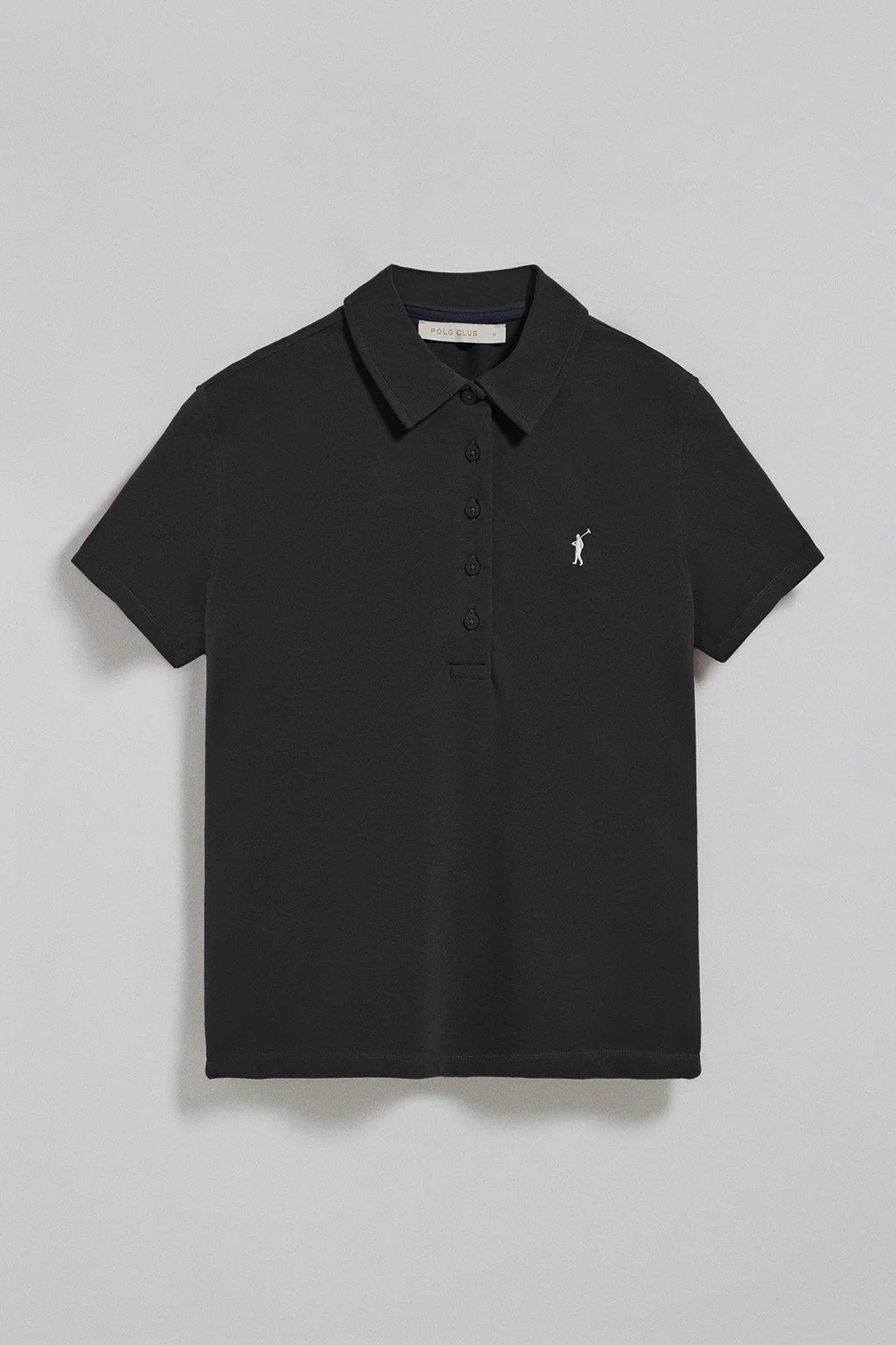 Black five-button polo shirt Pereira with Rigby Go embroidery - Image 8