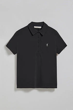 Black five-button polo shirt Pereira with Rigby Go embroidery - Image 9