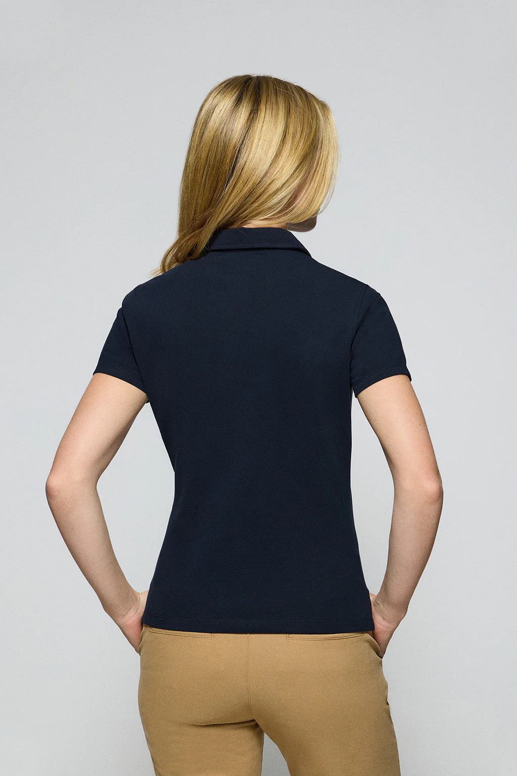 Navy-blue five-button polo shirt Pereira with Rigby Go embroidery - Image 5