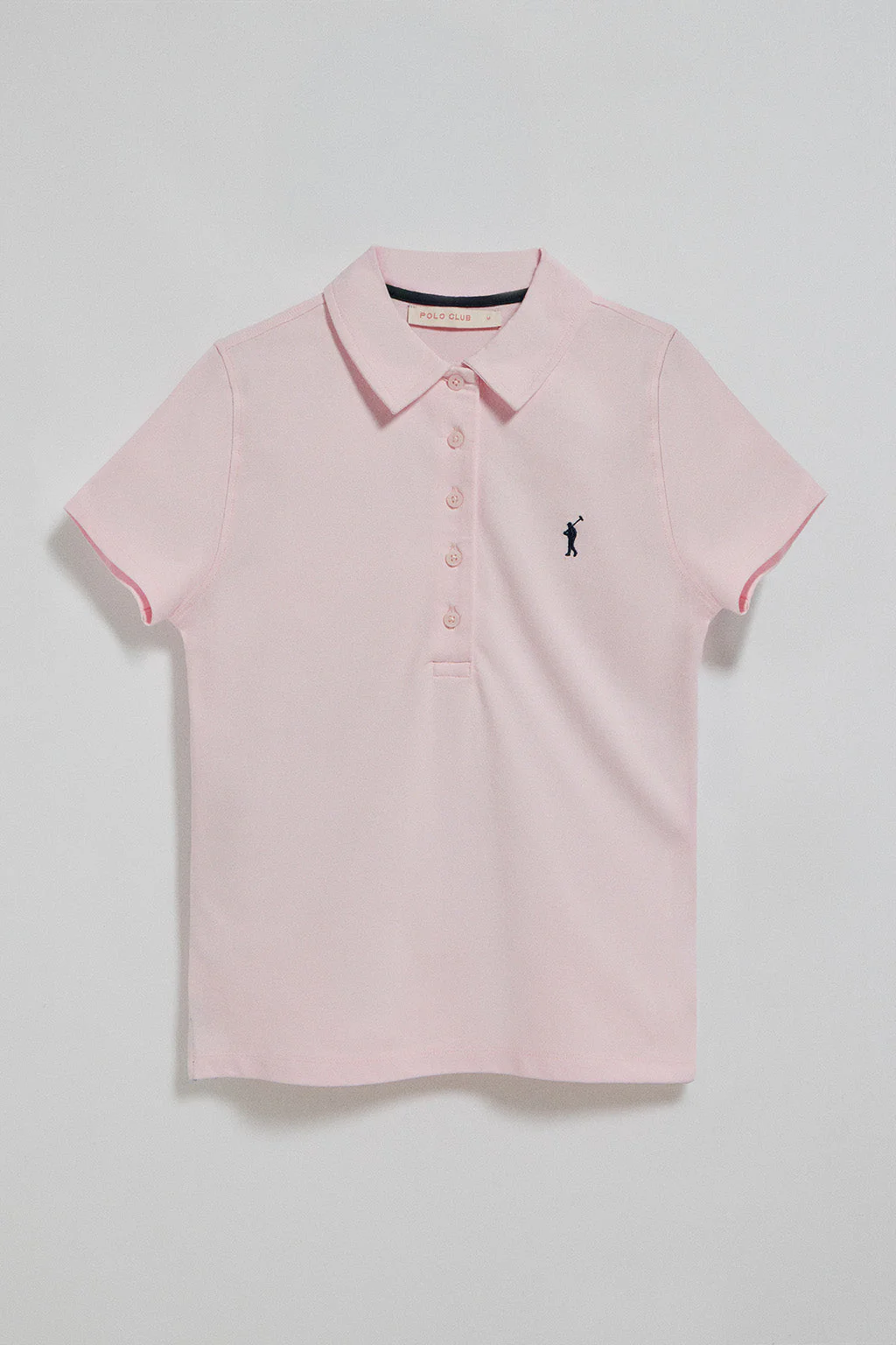 Pink five-button polo shirt Pereira with Rigby Go embroidery - Image 5