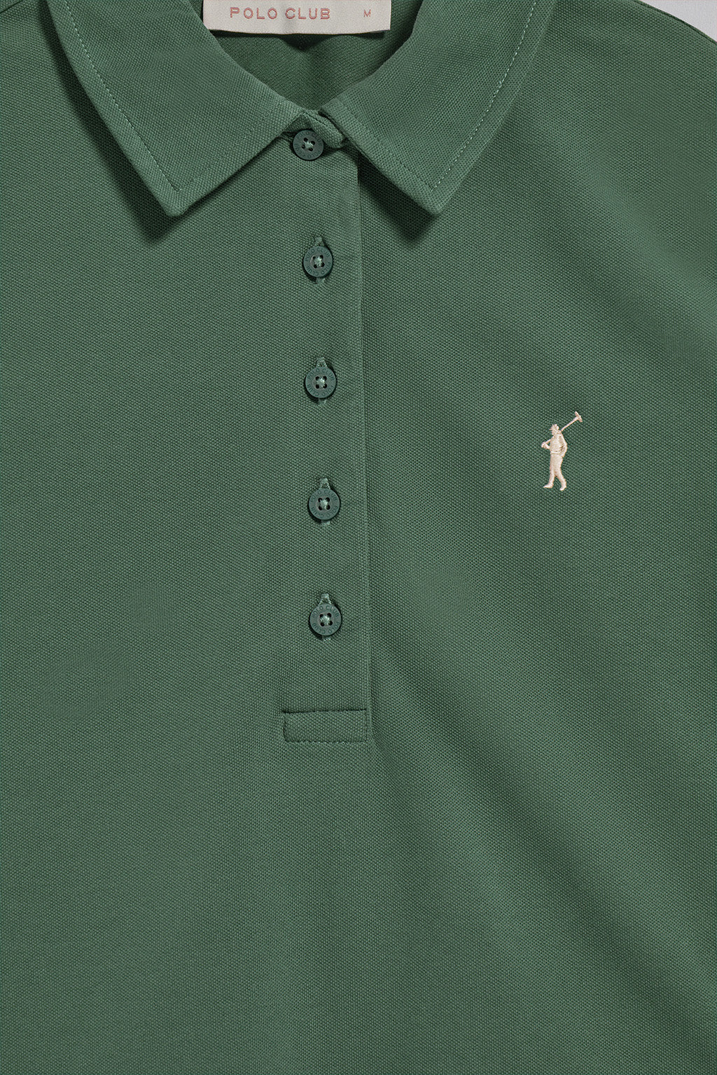 Mud-green five-button polo shirt Pereira with Rigby Go embroidery - Image 7