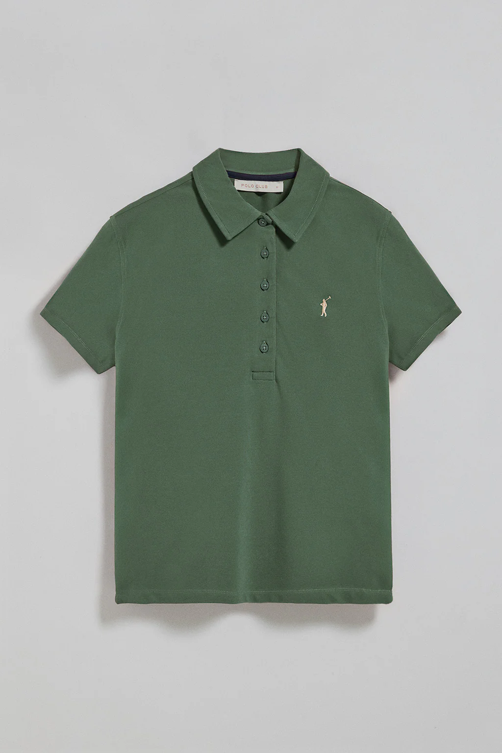 Mud-green five-button polo shirt Pereira with Rigby Go embroidery - Image 8