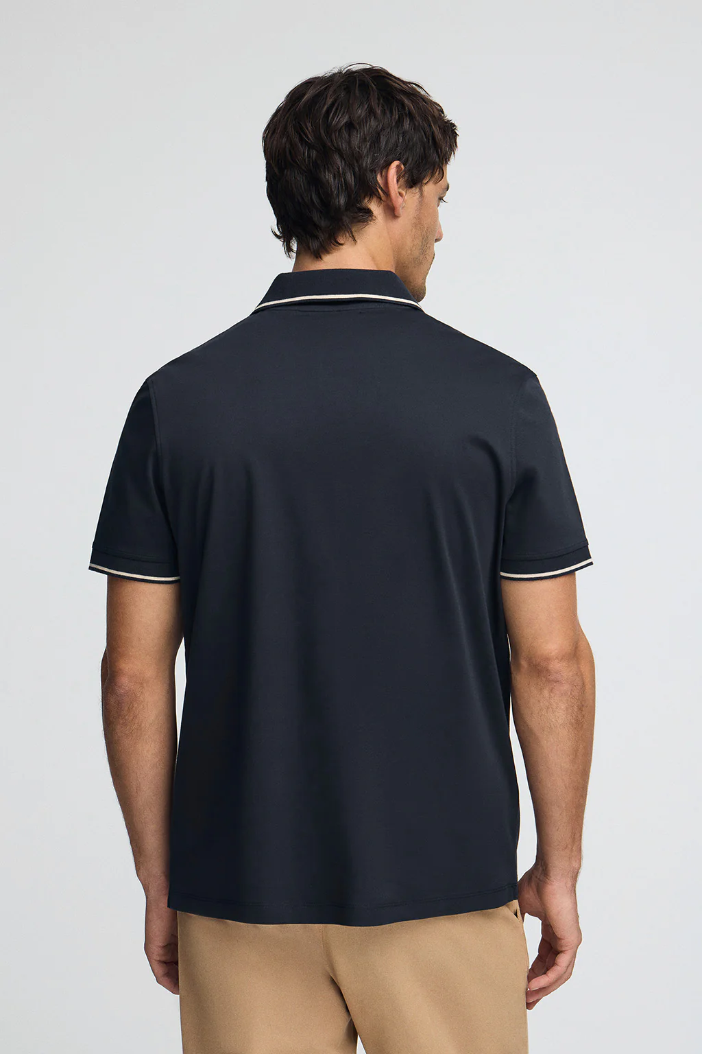 Navy-blue polo shirt Perseo with Polo Club rubber patch - Image 5