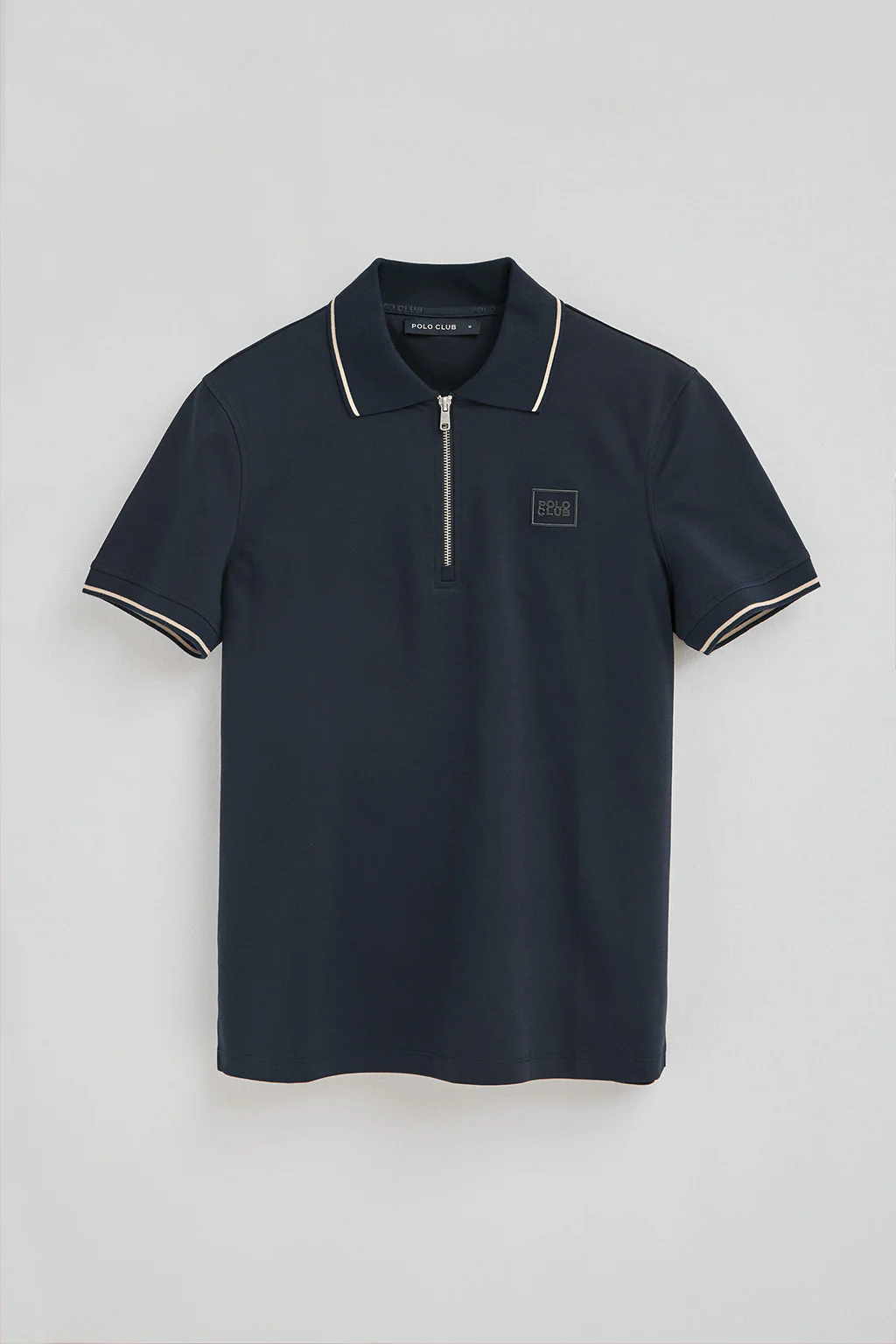 Navy-blue polo shirt Perseo with Polo Club rubber patch - Image 6