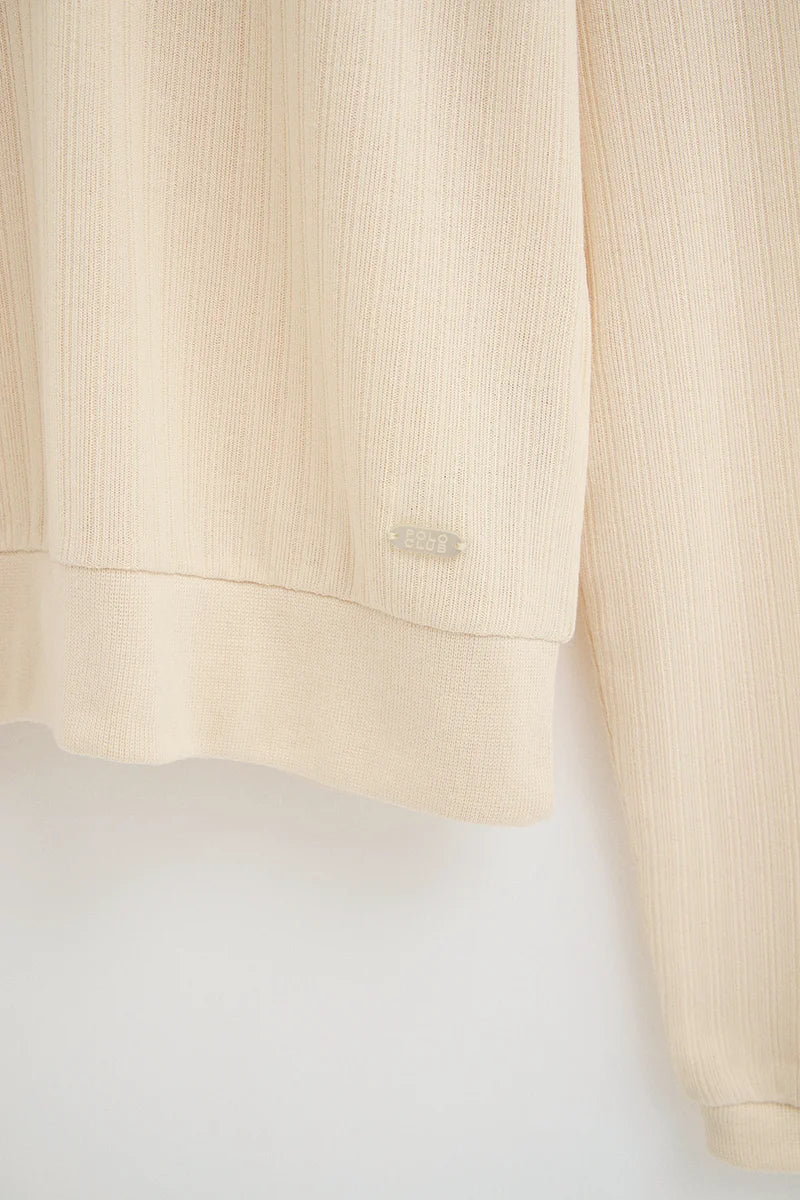 Nude ribbed polo shirt Polo Club - Image 8