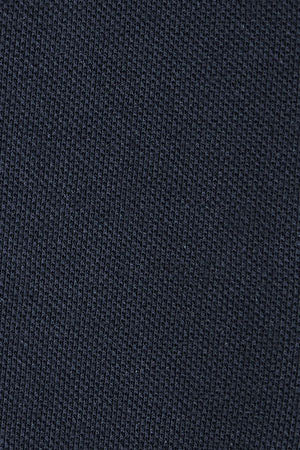 Navy-blue cotton-linen polo shirt with Polo Club patch - Image 6