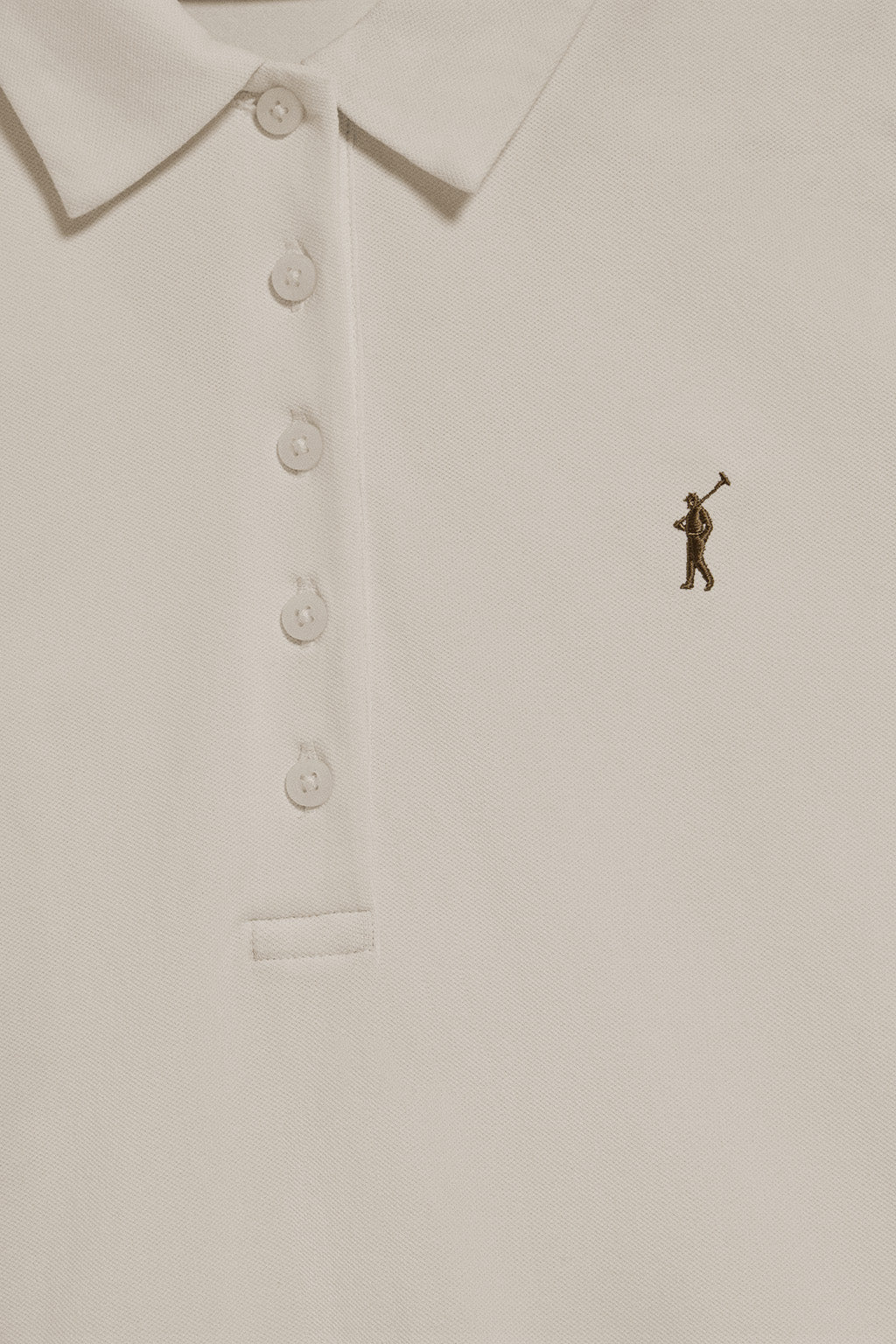 Beige five-button polo shirt Priyanka with Rigby Go embroidery - Image 6
