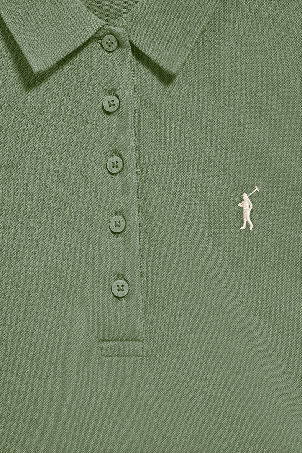 Jade-green five-button polo shirt Priyanka with Rigby Go embroidery - Image 7