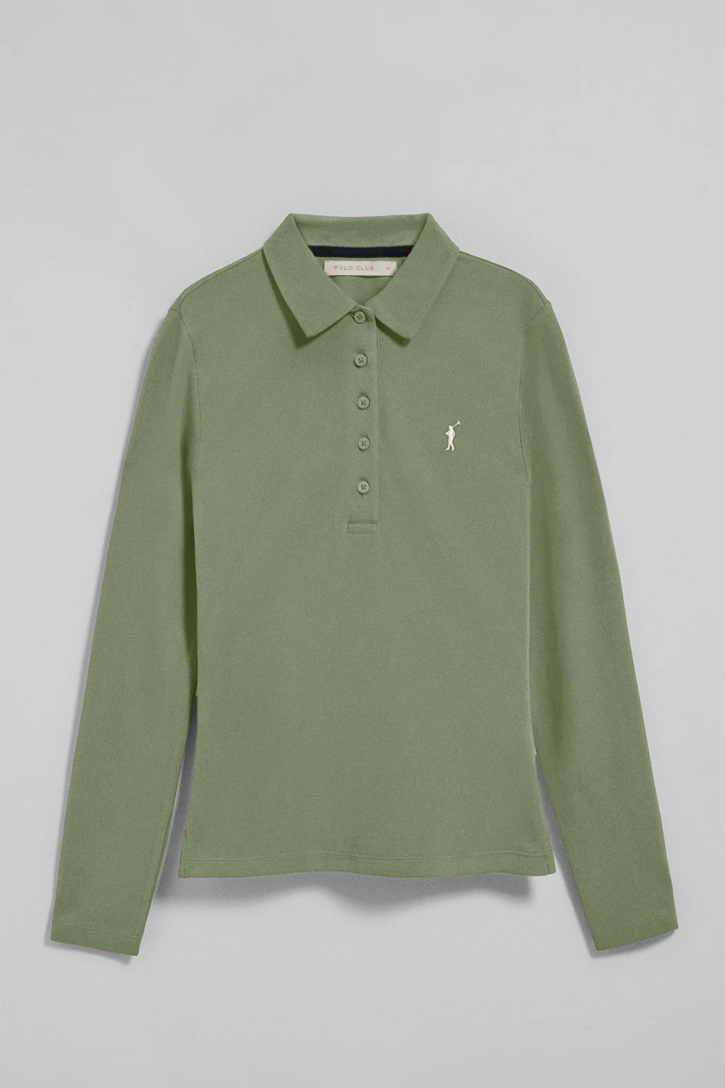 Jade-green five-button polo shirt Priyanka with Rigby Go embroidery - Image 8