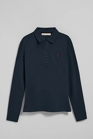 Navy-blue five-button polo shirt Priyanka with Rigby Go embroidery - Image 10