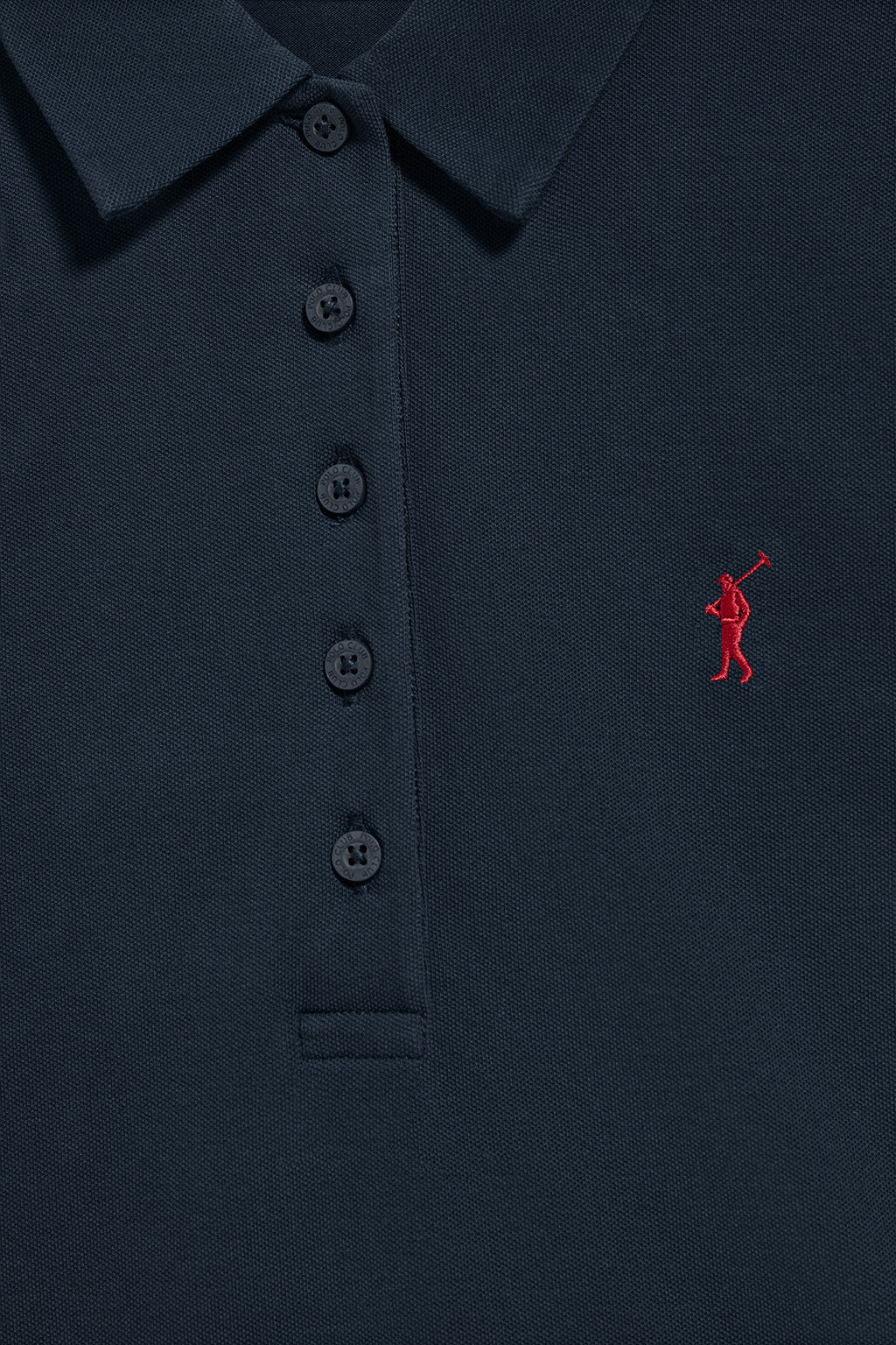 Navy-blue five-button polo shirt Priyanka with Rigby Go embroidery - Image 8