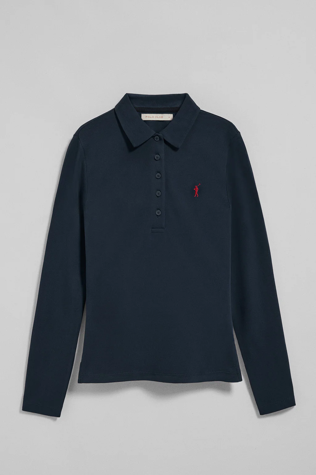 Navy-blue five-button polo shirt Priyanka with Rigby Go embroidery - Image 9