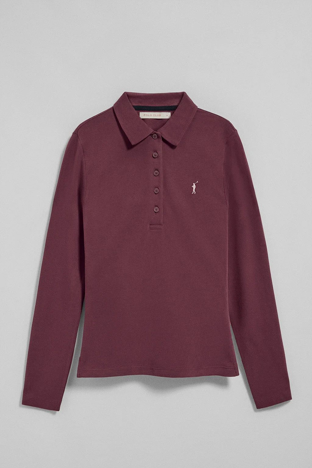 Plum five-button polo shirt Priyanka with Rigby Go embroidery - Image 5