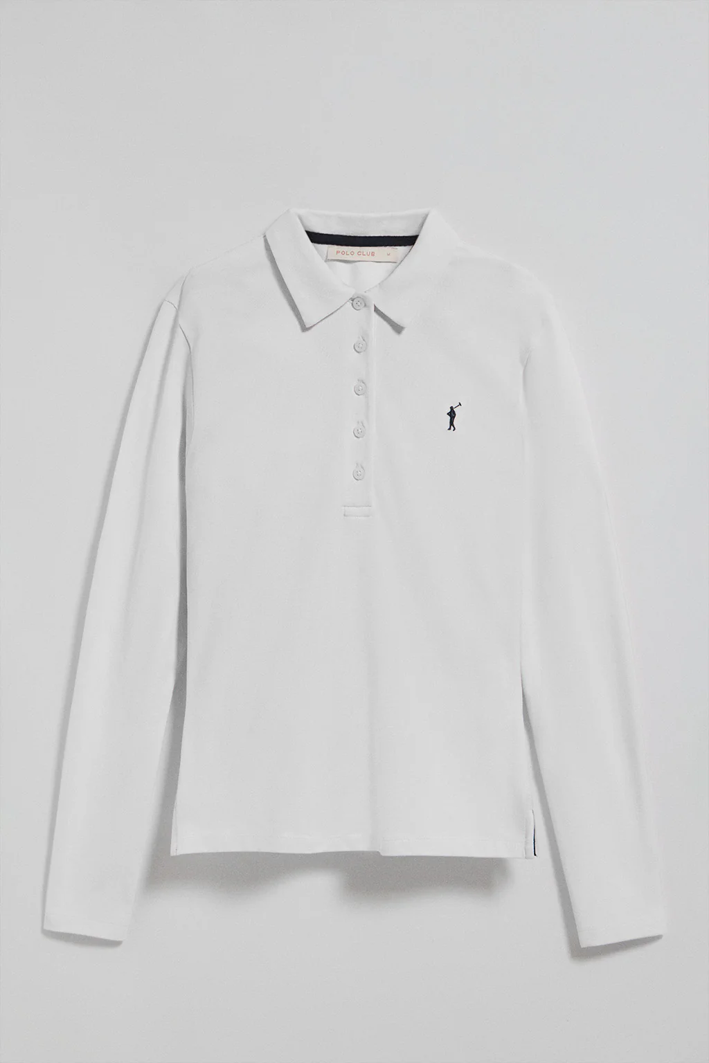 White five-button polo shirt Priyanka with Rigby Go embroidery - Image 5