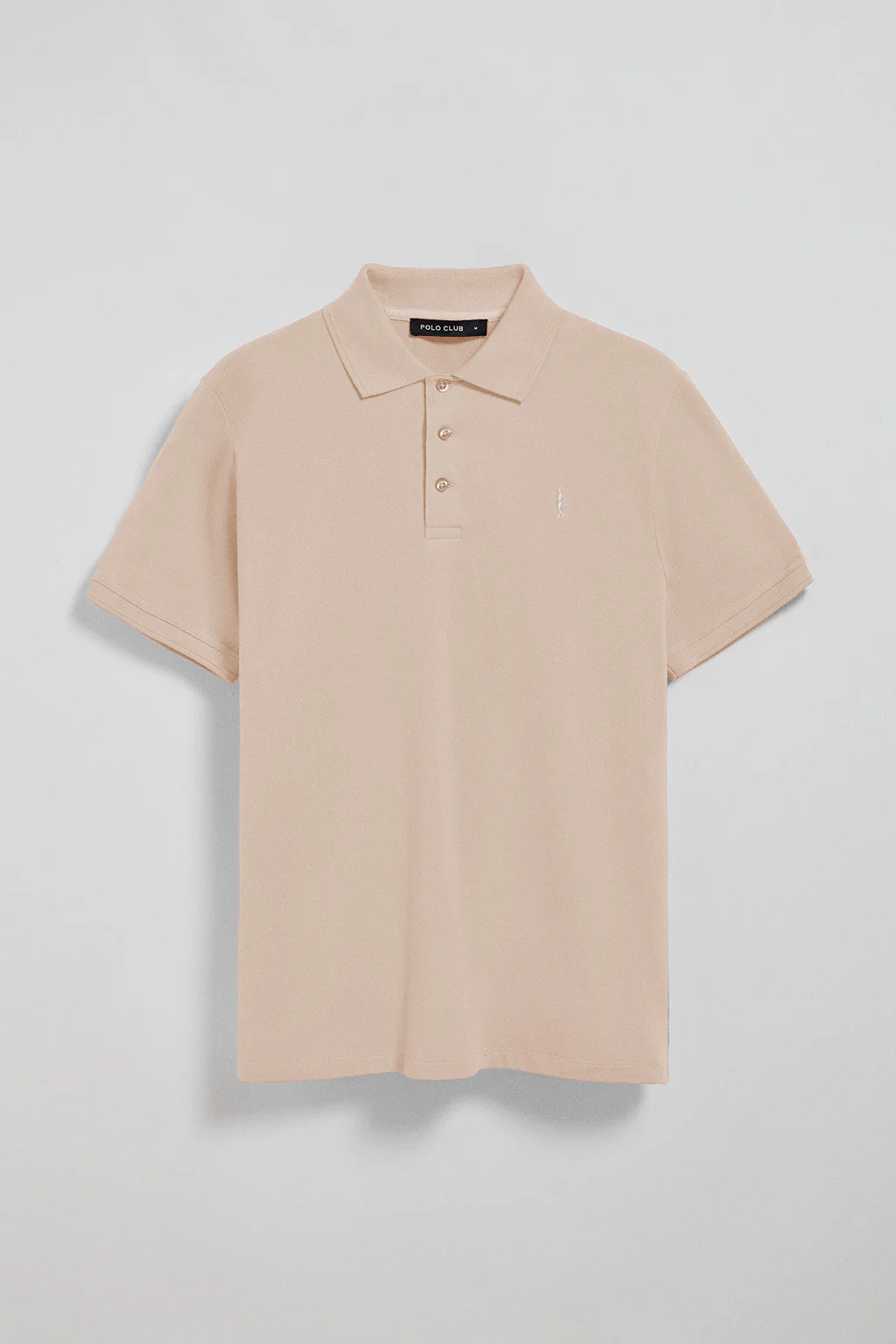Blush-pink short-sleeve pique polo shirt with Rigby Best embroidery - Image 7