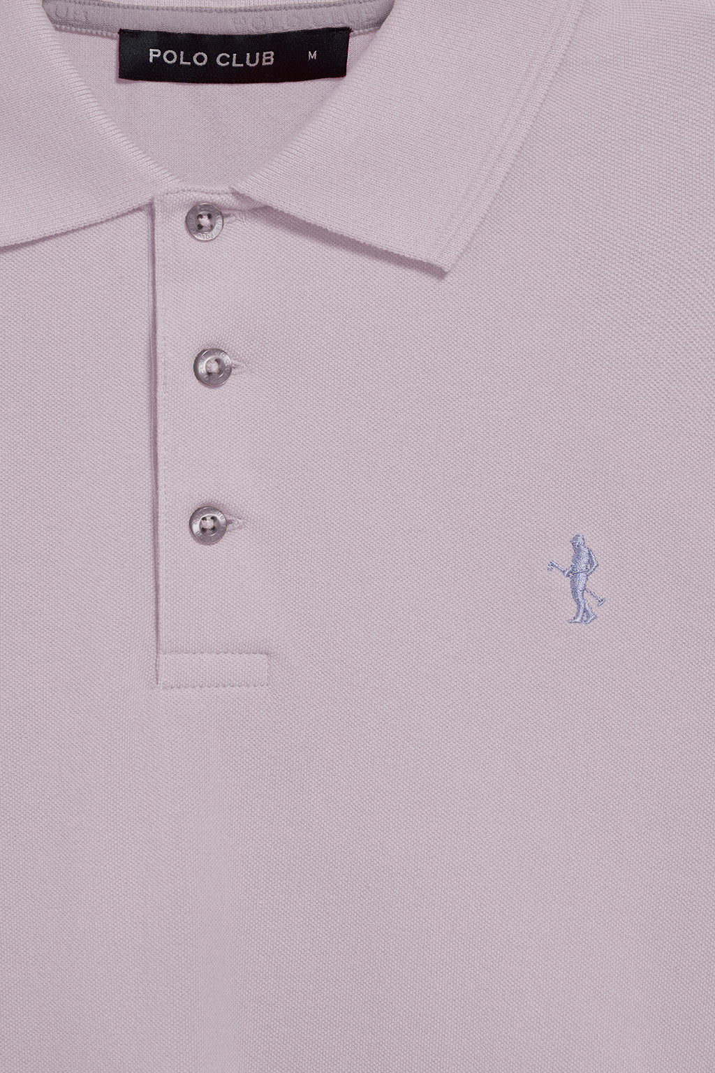 Lavender short-sleeve pique polo shirt with Rigby Best embroidery - Image 6