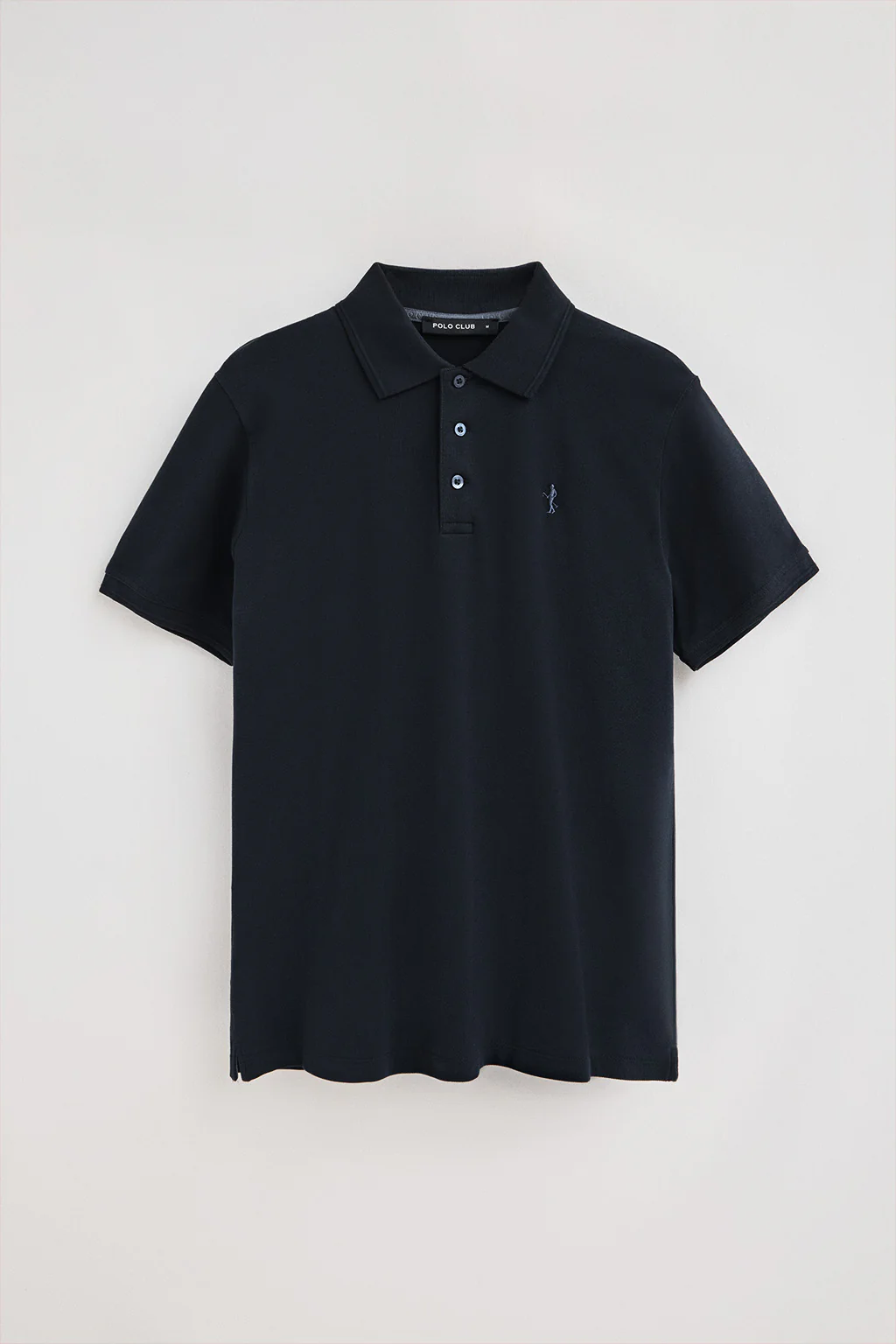 Navy-blue short-sleeve pique polo shirt with Rigby Best embroidery - Image 8