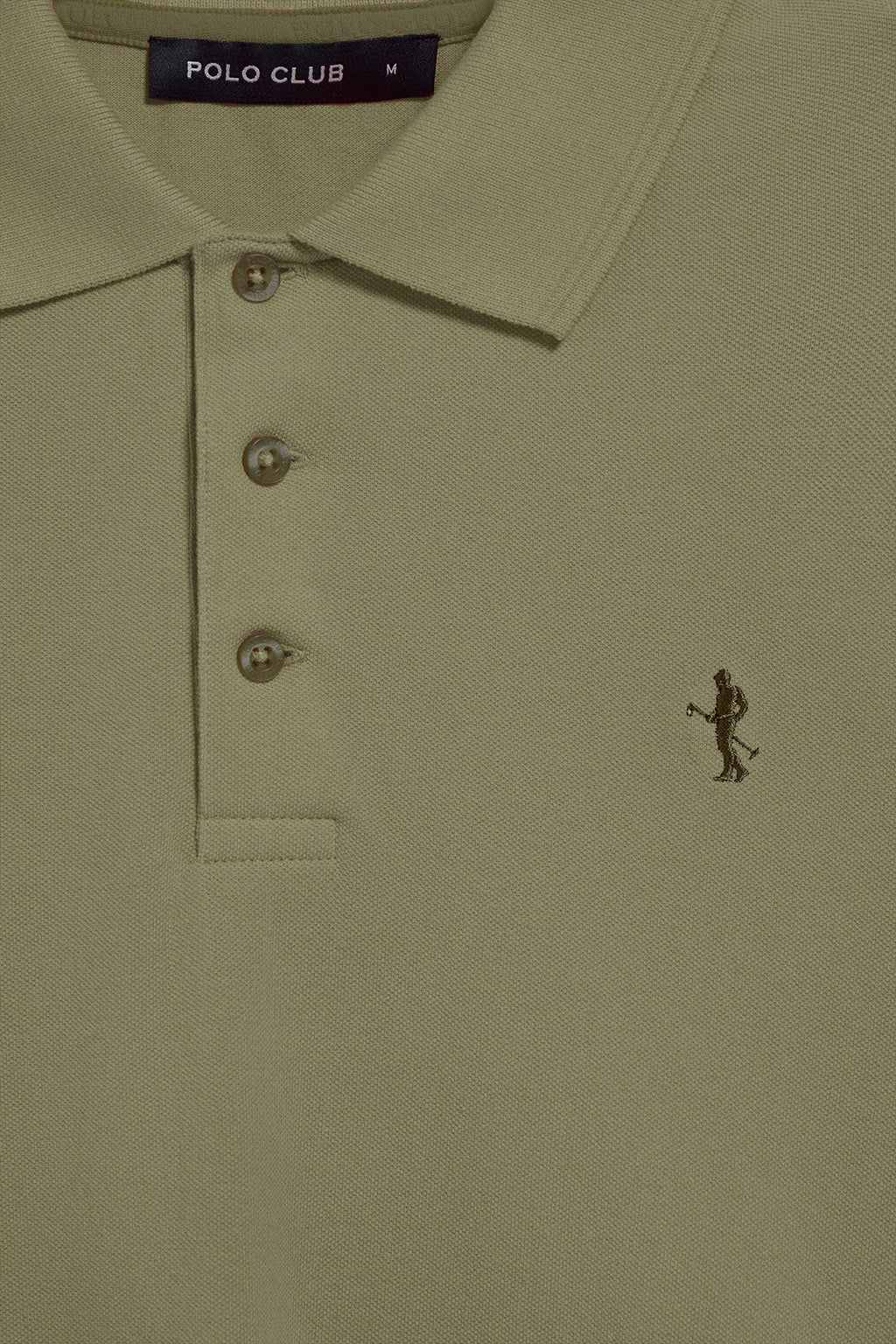 Light-green short-sleeve pique polo shirt with Rigby Best embroidery - Image 6