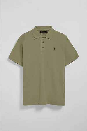 Light-green short-sleeve pique polo shirt with Rigby Best embroidery - Image 8