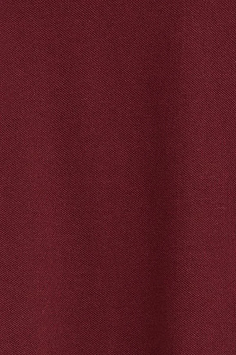 Maroon long-sleeve regular-fit polo shirt with Rigby Go embroidery - Image 11
