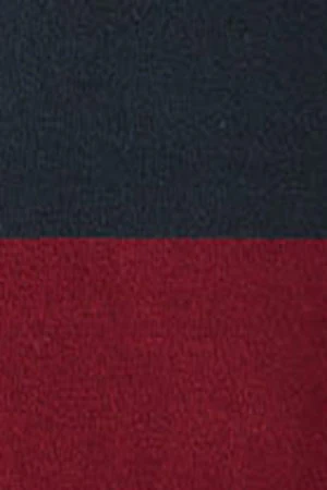 Long-sleeve striped polo shirt in navy blue and maroon with Rigby Go embroidery - Image 9