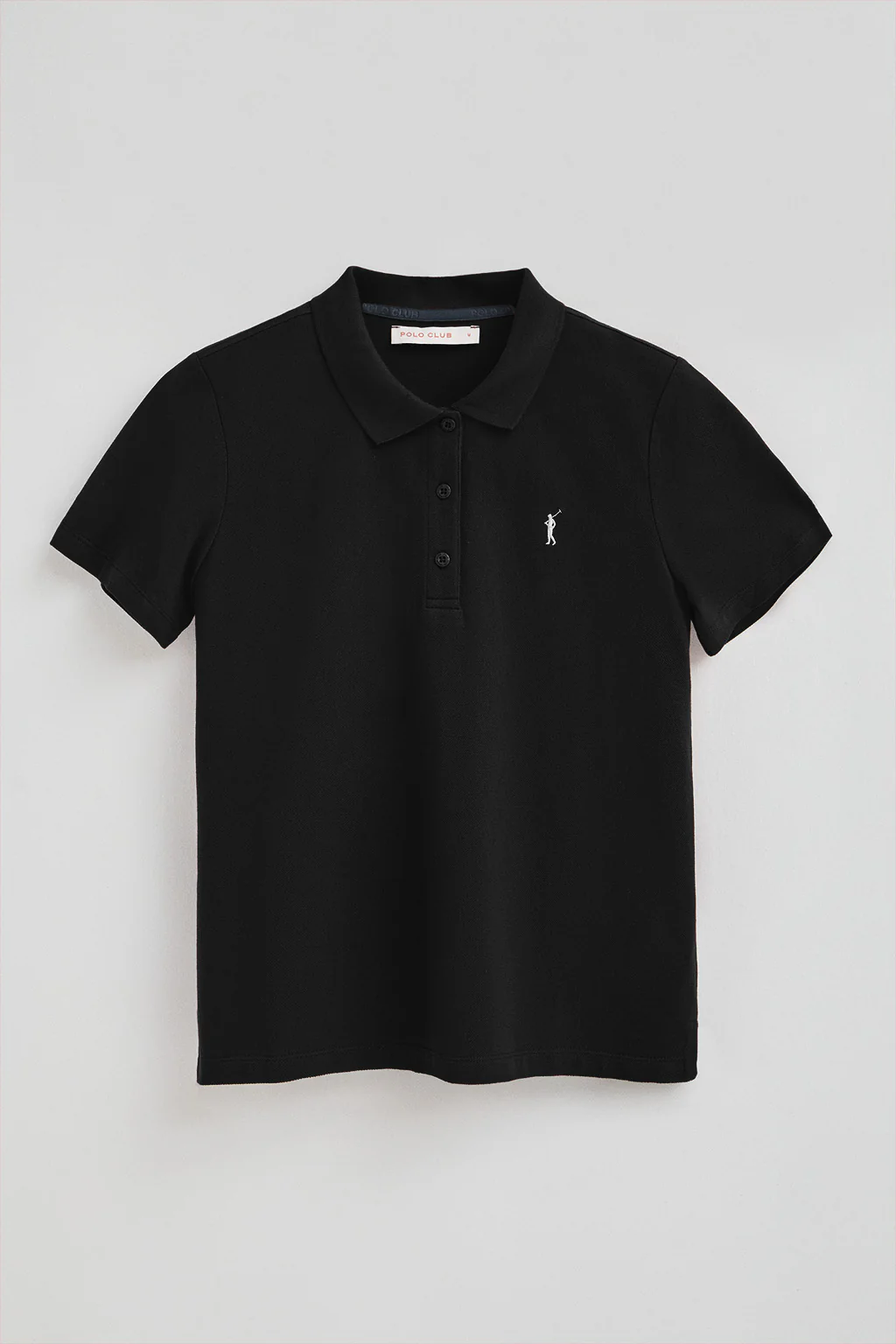 Black short-sleeve polo shirt with regular-fit and Rigby Go embroidery - Image 5
