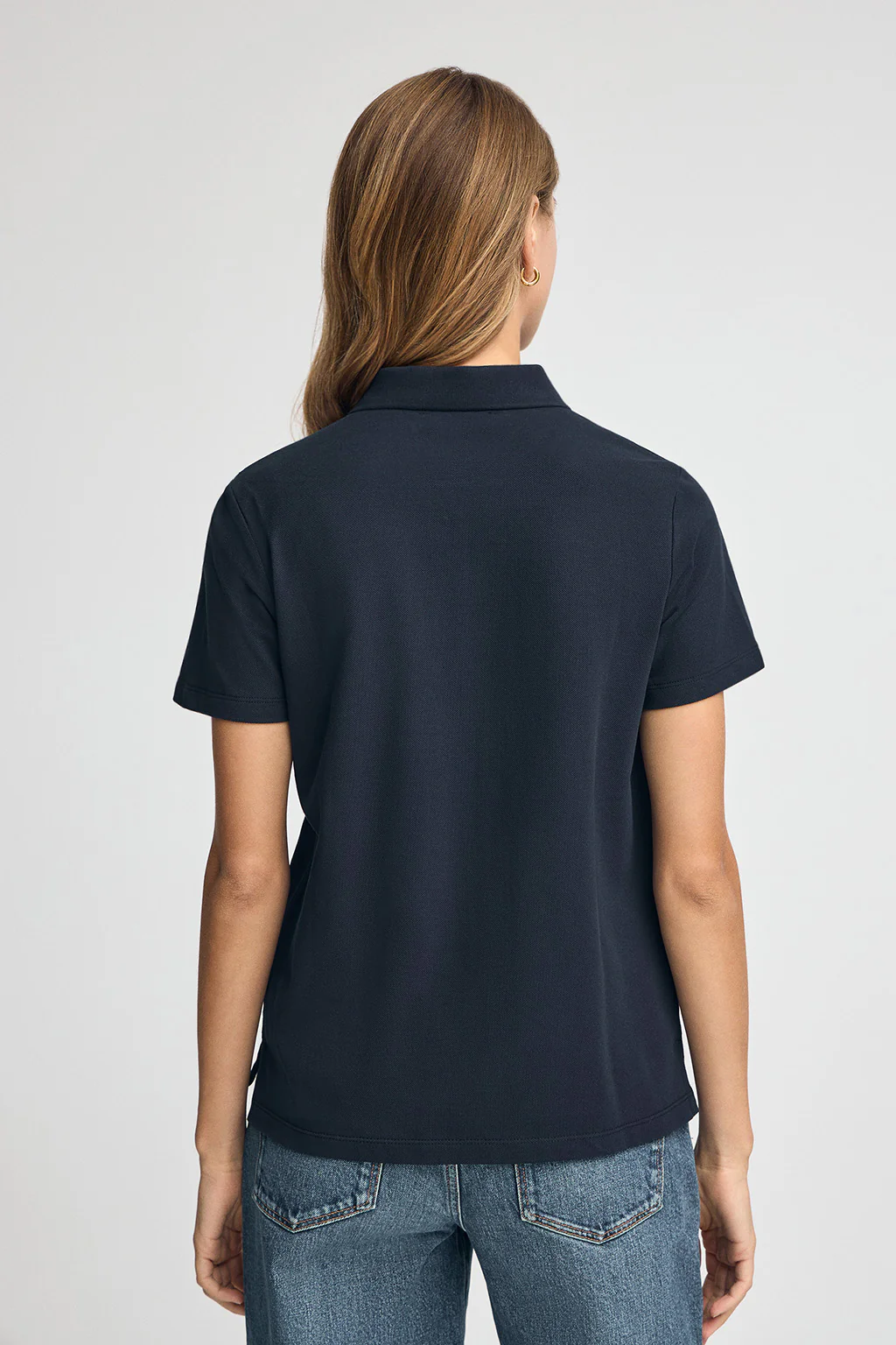 Navy-blue short-sleeve polo shirt with regular-fit and Rigby Go embroidery - Image 4