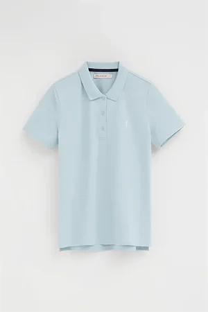 Light-blue regular-fit polo shirt with Rigby Go embroidery - Image 10
