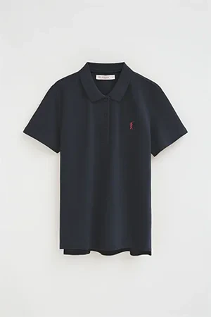 Navy-blue regular-fit polo shirt with Rigby Go embroidery - Image 10