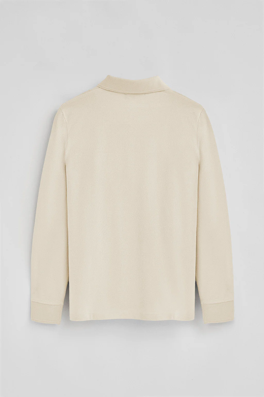Nude long-sleeve polo shirt with Rigby Go embroidered logo - Image 7