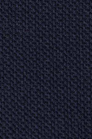 Navy-blue micro-structured cotton polo shirt with Rigby Go embroidery - Image 10