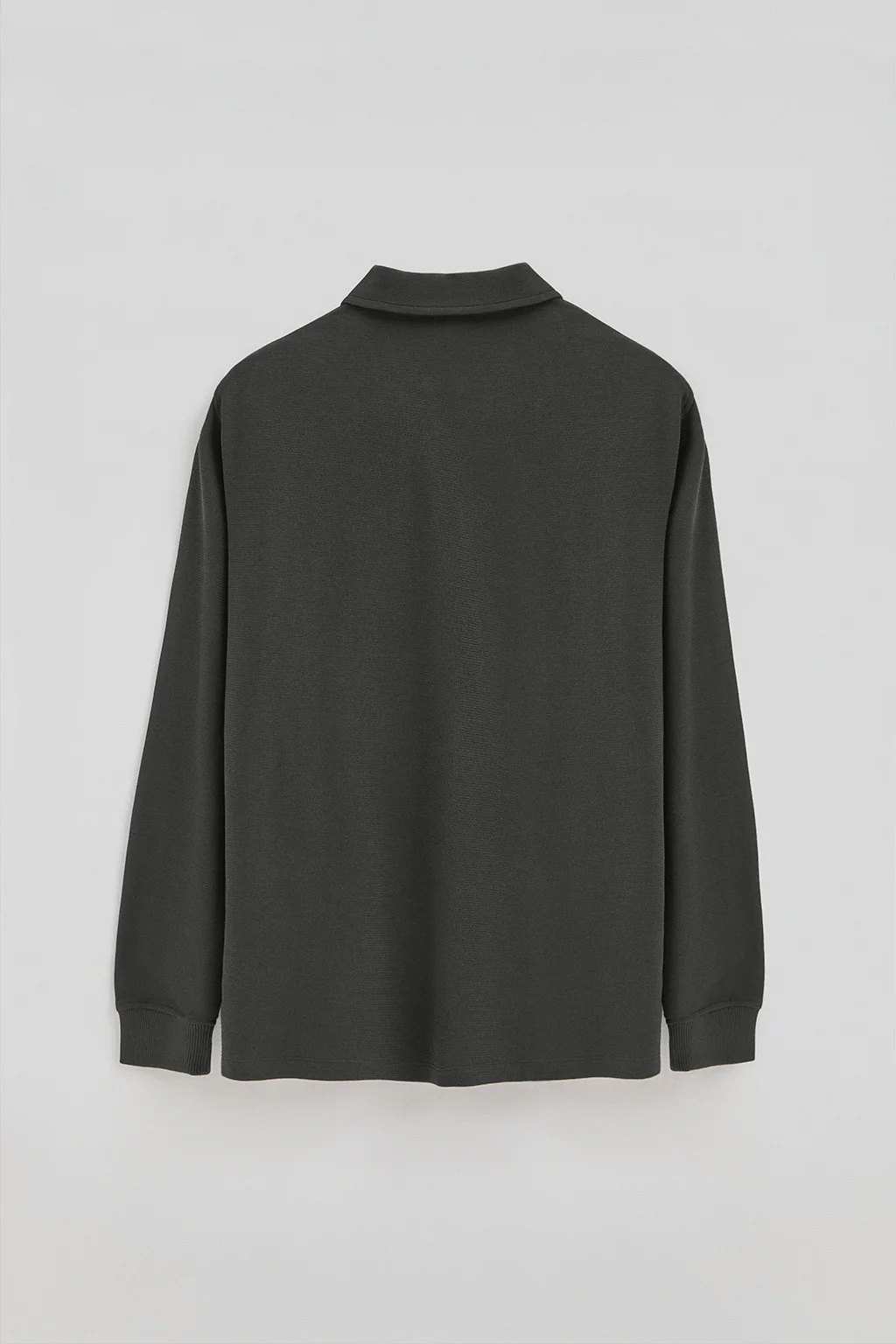 Dark-grey micro-structured polo shirt with Rigby Go embroidery - Image 7