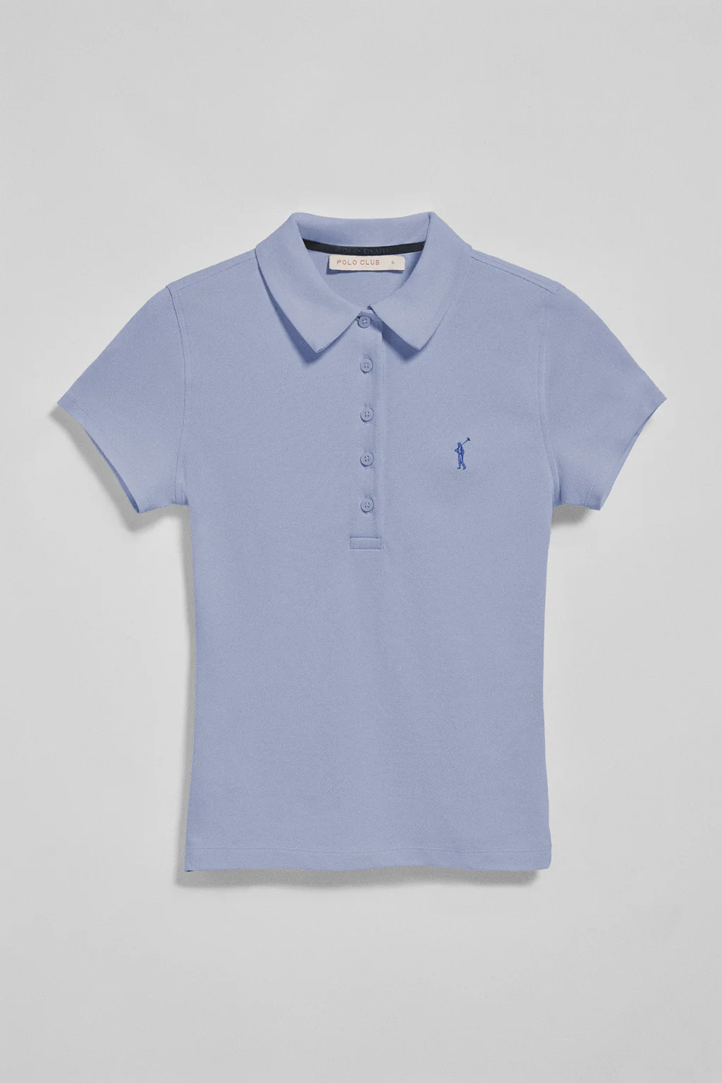 Lavender-blue five-button polo shirt Pereira with Rigby Go embroidery - Image 5