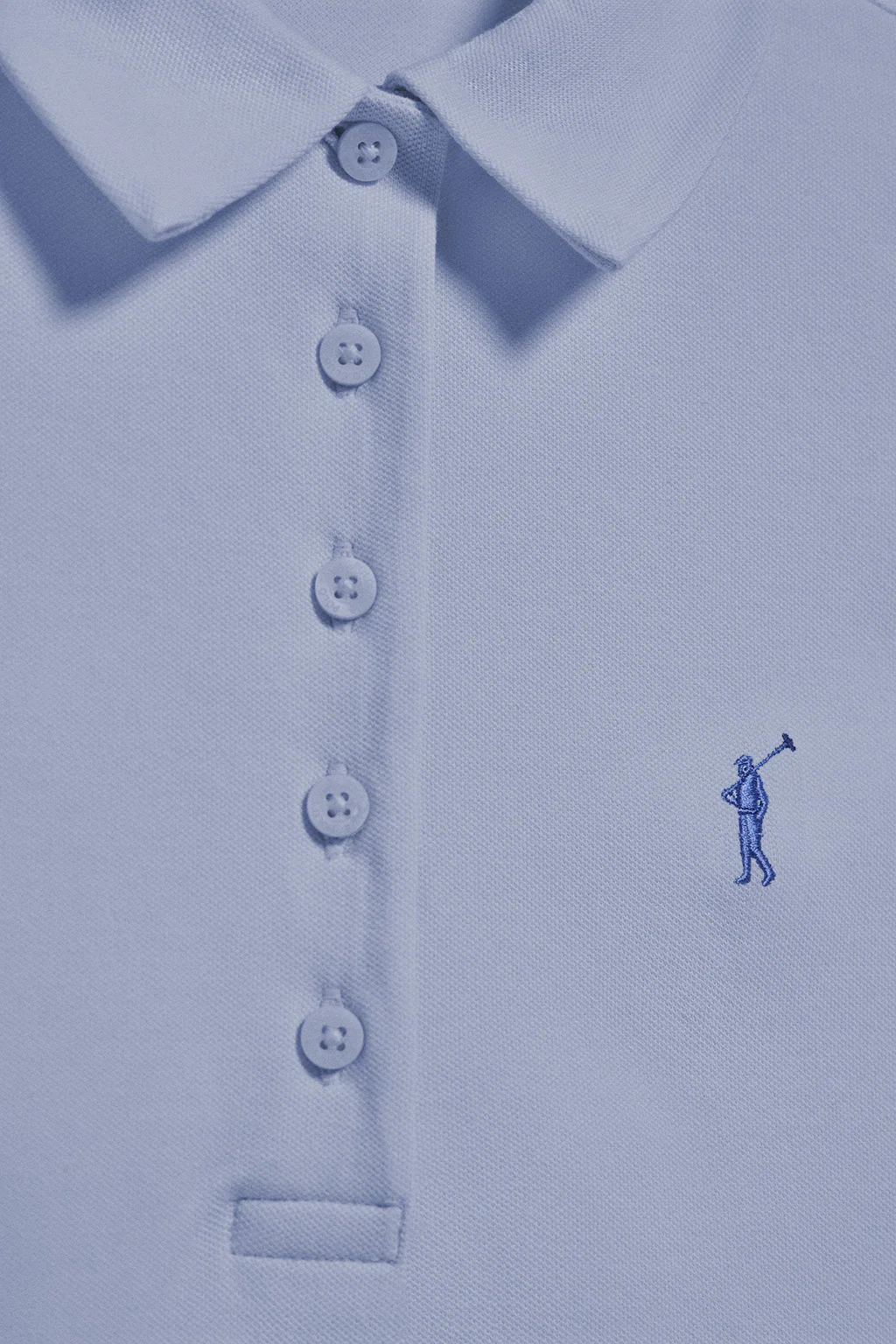 Lavender-blue five-button polo shirt Pereira with Rigby Go embroidery - Image 6