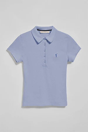 Lavender-blue five-button polo shirt Pereira with Rigby Go embroidery - Image 8