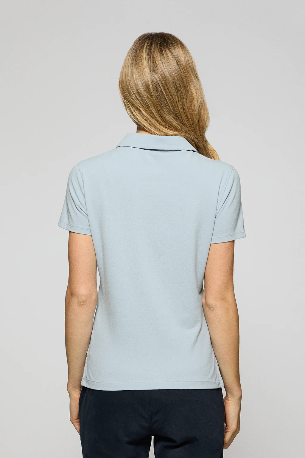 Light-blue five-button polo shirt Pereira with Rigby Go embroidery - Image 2