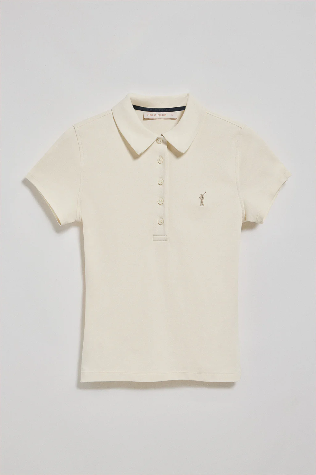 Nude five-button polo shirt Pereira with Rigby Go embroidery - Image 5