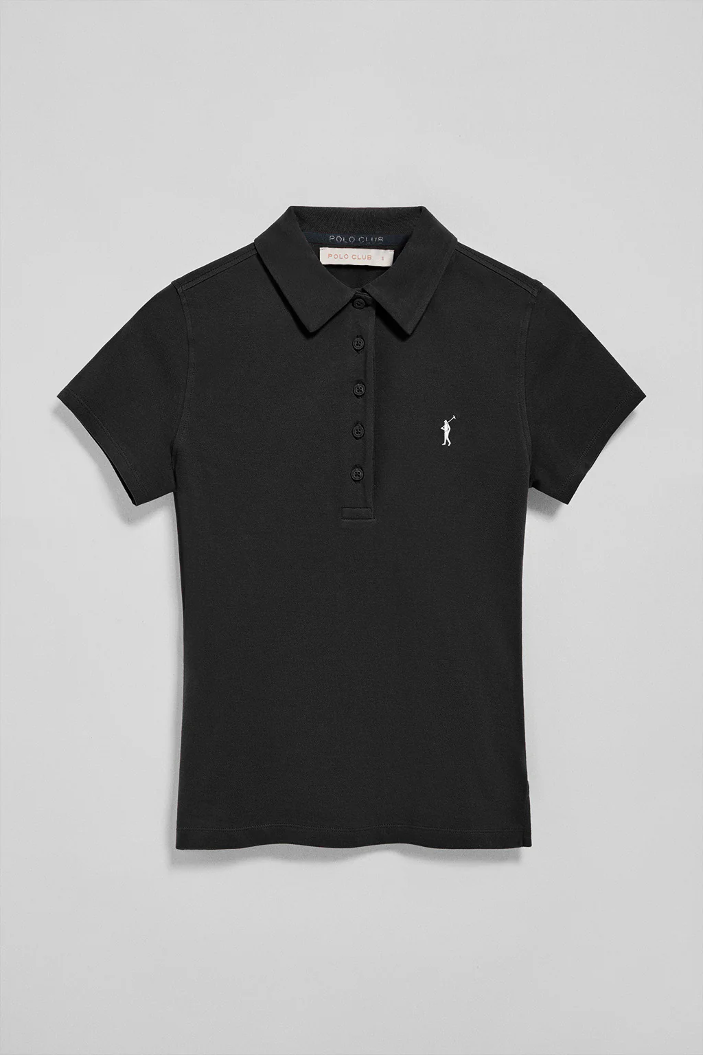 Black five-button polo shirt Pereira with Rigby Go embroidery - Image 7