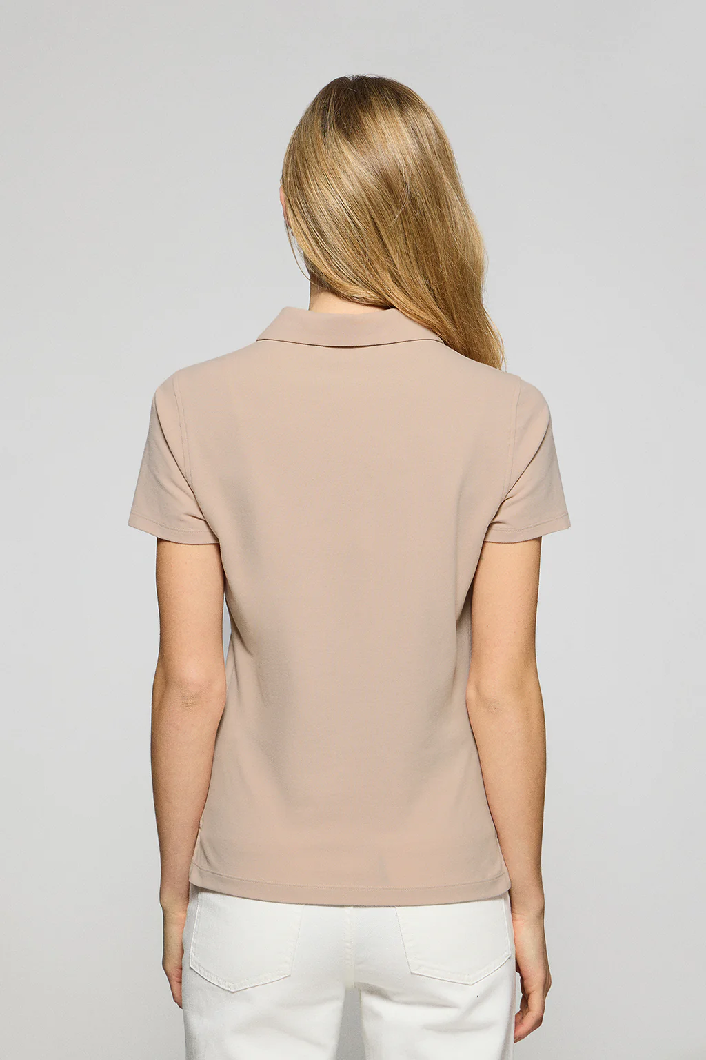 Blush-pink five-button polo shirt Pereira with Rigby Go embroidery - Image 2
