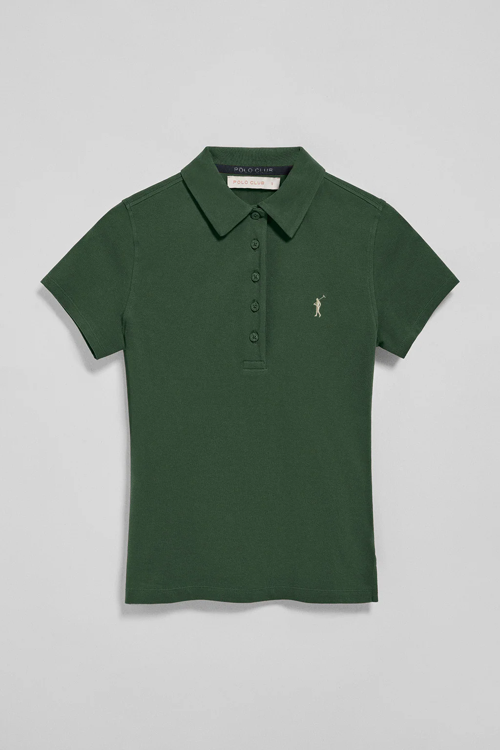 Bottle-green five-button polo shirt Pereira with Rigby Go embroidery - Image 5