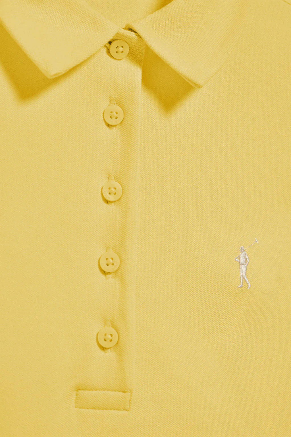 Light-yellow five-button polo shirt Pereira with Rigby Go embroidery - Image 6