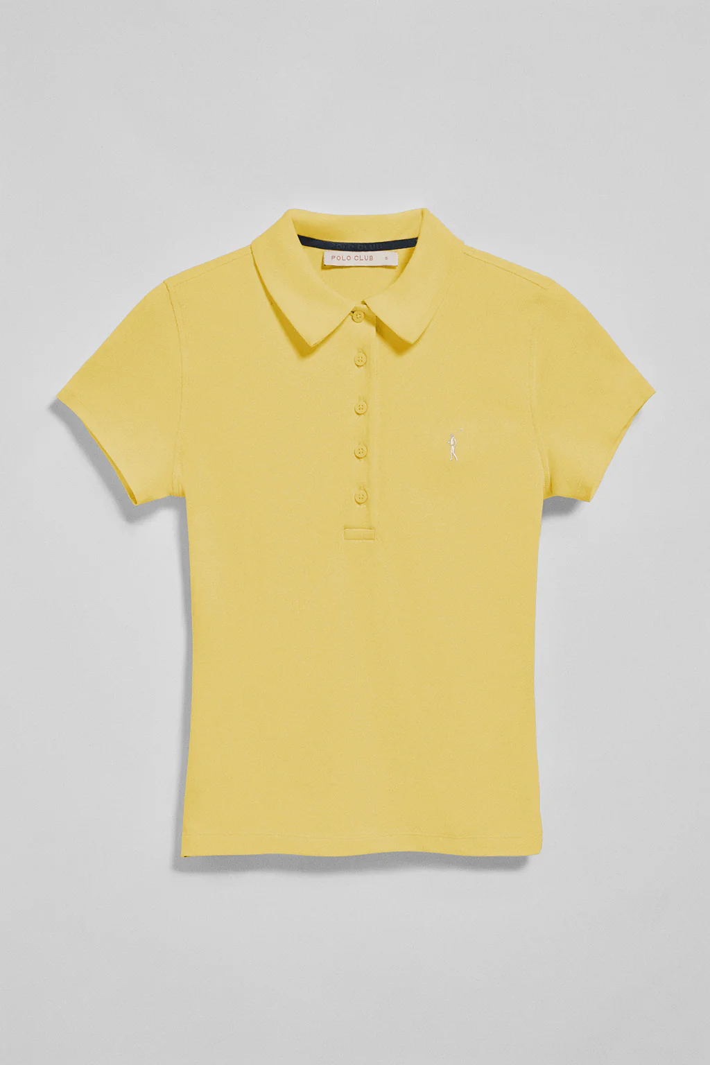 Light-yellow five-button polo shirt Pereira with Rigby Go embroidery - Image 7