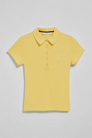 Light-yellow five-button polo shirt Pereira with Rigby Go embroidery - Image 8