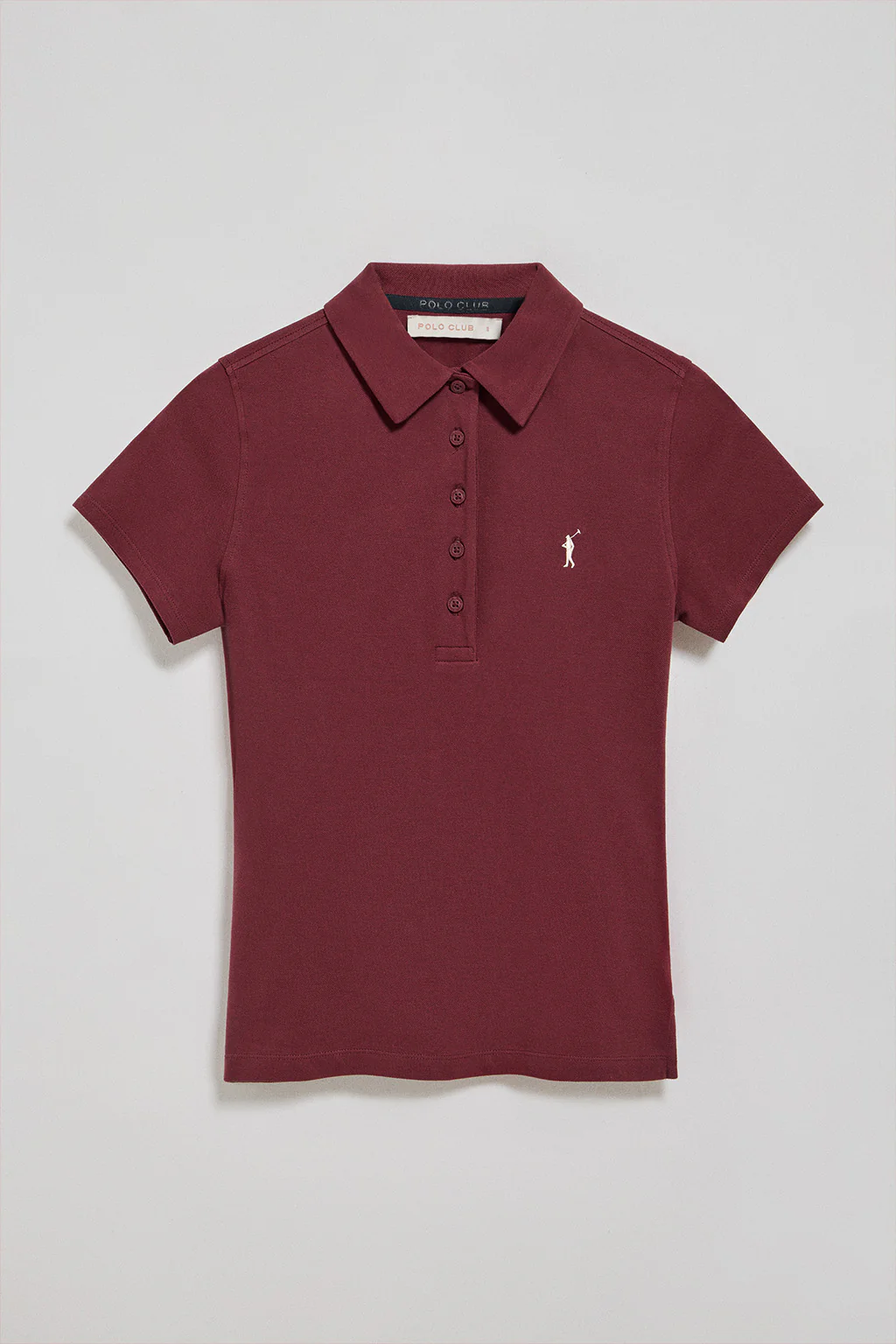 Maroon five-button polo shirt Pereira with Rigby Go embroidery - Image 5