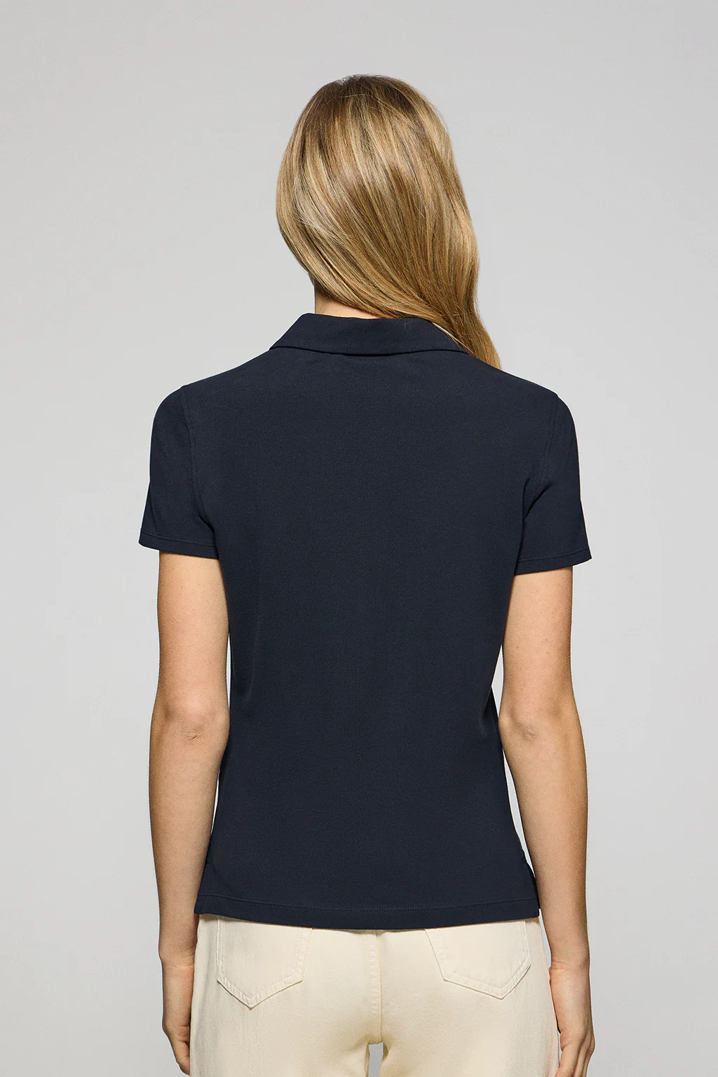 Navy-blue five-button polo shirt Pereira with Rigby Go embroidery - Image 4